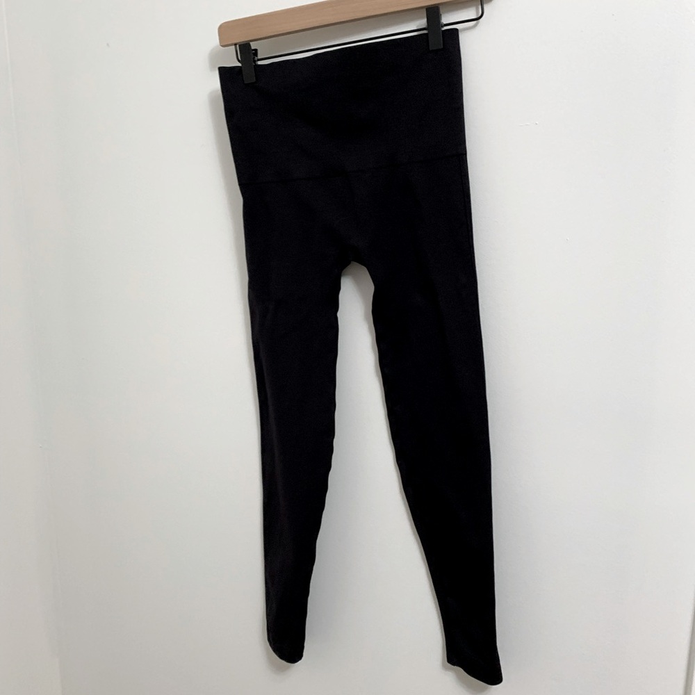 Spanx Look at Me Now Twill Leggings - 24” inseam - Very Black - L